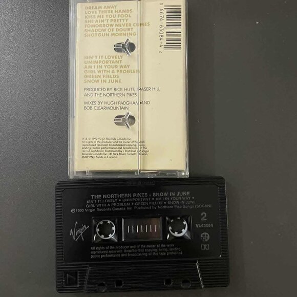 The Northern Pikes –Snow in June Cassette Tape VG+ C43 - Picture 2 of 2